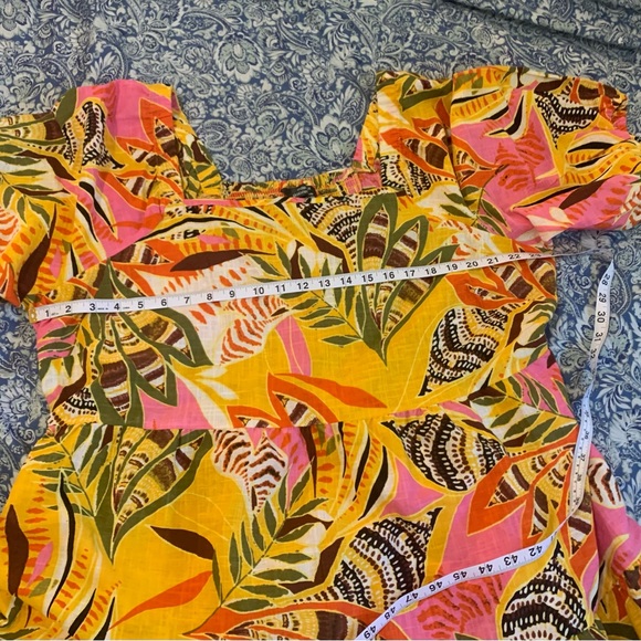 Mlle Gabrielle Plus Size Cotton Floral Print Summer Dress-Size 3X - Picture 9 of 11